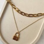 آویز قفل با حکاکی تیفانی