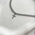 زنجیر کارتیر با آویز صلیب سیلور