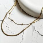 زنجیر خلخال و گردنبند ماری طلایی