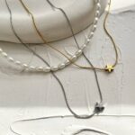 ستاره سه بعدی با زنجیر ماری ظریف