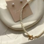 گردنبند مروارید با قفلT