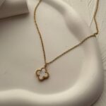 گردنبند ونکلیف سفید تک رو