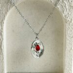 گردنبند طرح رز قرمز🌹🥲
