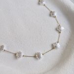 گردنبد صدفی طلایی