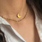 گردنبند دو لاین ماه