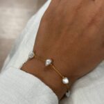 دستبند طرح سنگ و زنجیر