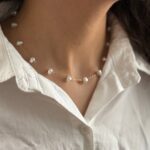 گردنبند طرح سنگ وزنجیر