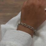 دستبند زنجیر تیفانی سیلور