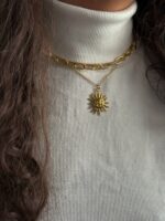 گردنبند دو لاین خورشید