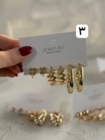 پک گوشواره سه تایی طلایی ۱ - Image 3