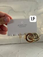 پک گوشواره سه تایی طلایی ۱