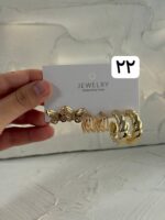 پک کوشواره سه تایی طلایی ۱ - Image 2