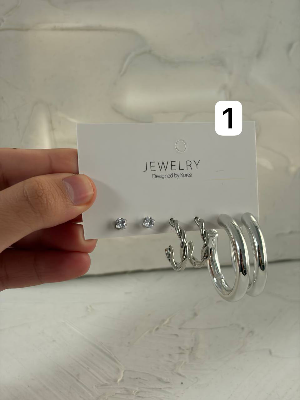 IMG_20251130_185129_589 پک گوشواره سه تایی سیلور ۱ - Image 1