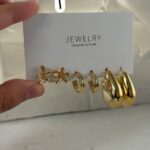 پک سه تایی گوشواره طلایی ۲