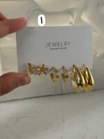 پک سه تایی گوشواره طلایی ۲