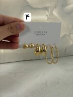 پک سه تایی گوشواره طلایی ۲ - Image 4