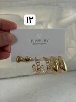 پک سه تایی گوشواره طلایی ۲ - Image 7