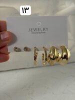 پک سه تایی گوشواره طلایی ۲ - Image 8