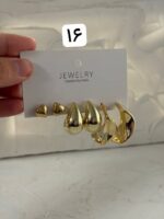 پک سه تایی گوشواره طلایی ۲