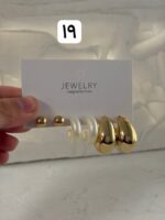 پک سه تایی گوشواره طلایی ۲ - Image 4