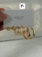 پک سه تایی گوشواره طلایی ۲ - Image 5