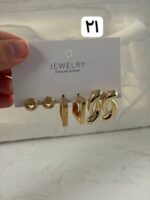 پک سه تایی گوشواره طلایی ۲ - Image 6