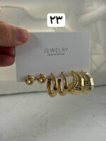 پک سه تایی گوشواره طلایی ۲ - Image 8