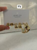 پک سه تایی گوشواره طلایی ۲ - Image 12