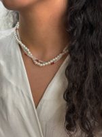 گردنبند دو لاین گیلاس مروارید - Image 3