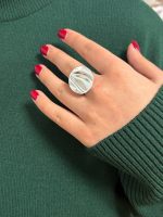 انگشتر ابکاری نقره گرد - Image 3