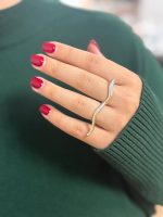 انگشتر طرح موج - Image 2