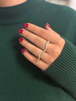 انگشتر طرح موج