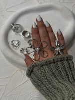 پک انگشتر گل سیلور - Image 3