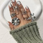 پک انگشتر گل سیلور