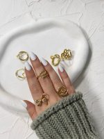 پک انگشتر طلایی شماره ۶ - Image 2