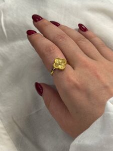 انگشتر ونکلیف طلایی - Image 3